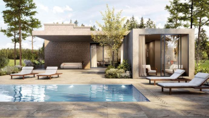 Verenna Aureo Soft 24x24 Matte Travertine  Porcelain Nova Tile  Stone