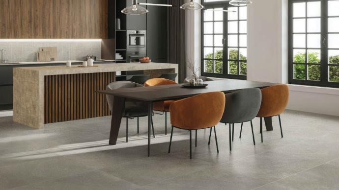 Enlightenment Storm Grey 16x32 Cement Look Porcelain Nova Tile Stone
