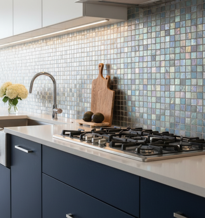 kitchen-featuring-mosaic-backsplash