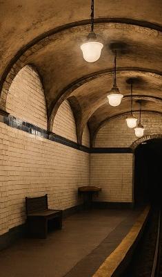 Old Subway Tile Featured Train Station