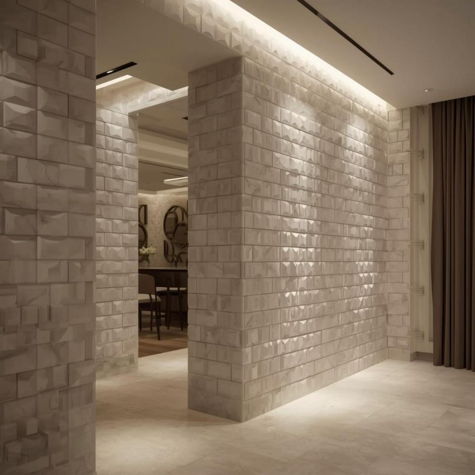 3D tiles wall design