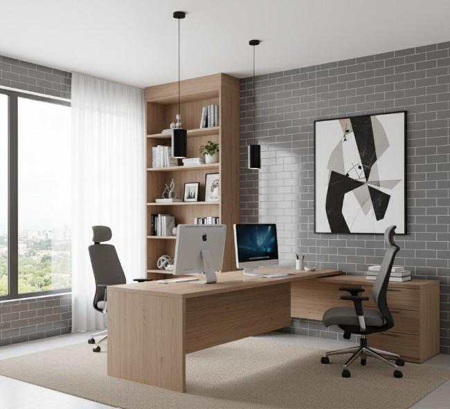 3x12 grey office room