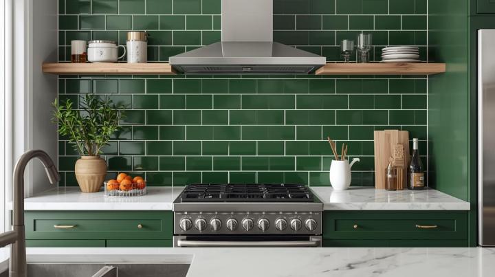 3x9-green-subway-tiles-in-the-kitchen