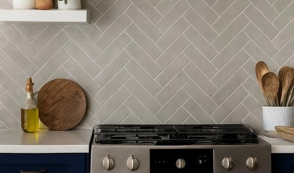 Herringbone inspired kitchen
