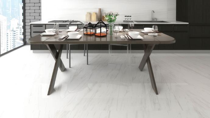 white marble subway tiles