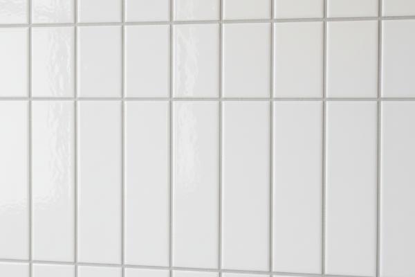 White Stack Subway tile pattern