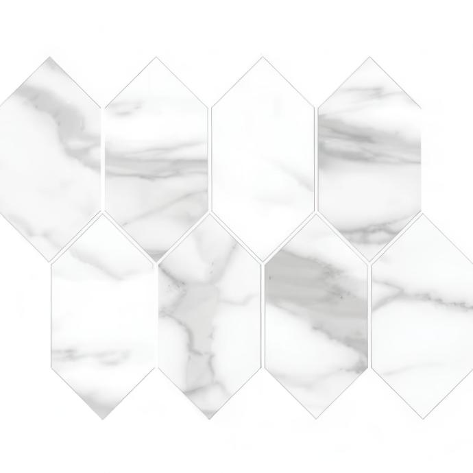 Mozart 3X6 Elongated Hexagon Porcelain Tile