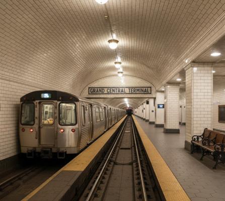New York Subway Station using subway tiles