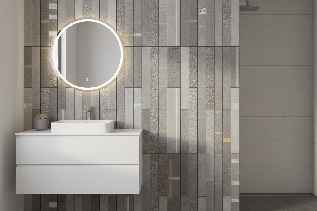 34+ Small Bathroom Backsplash ( TRENDIEST & FUNCTIONAL )