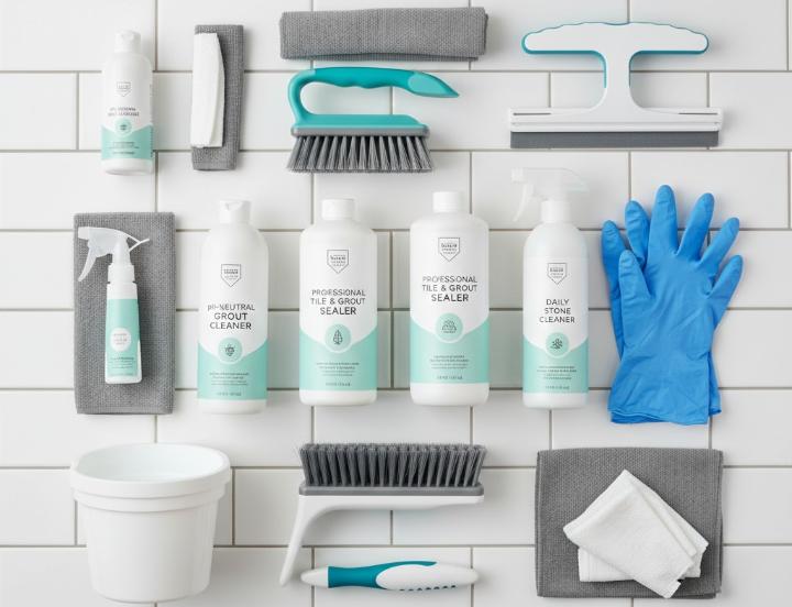 Tools for grout sealing and cleaning