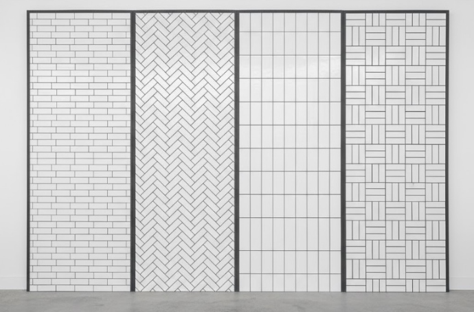 Multiple layout sample of 2x4 subway tile