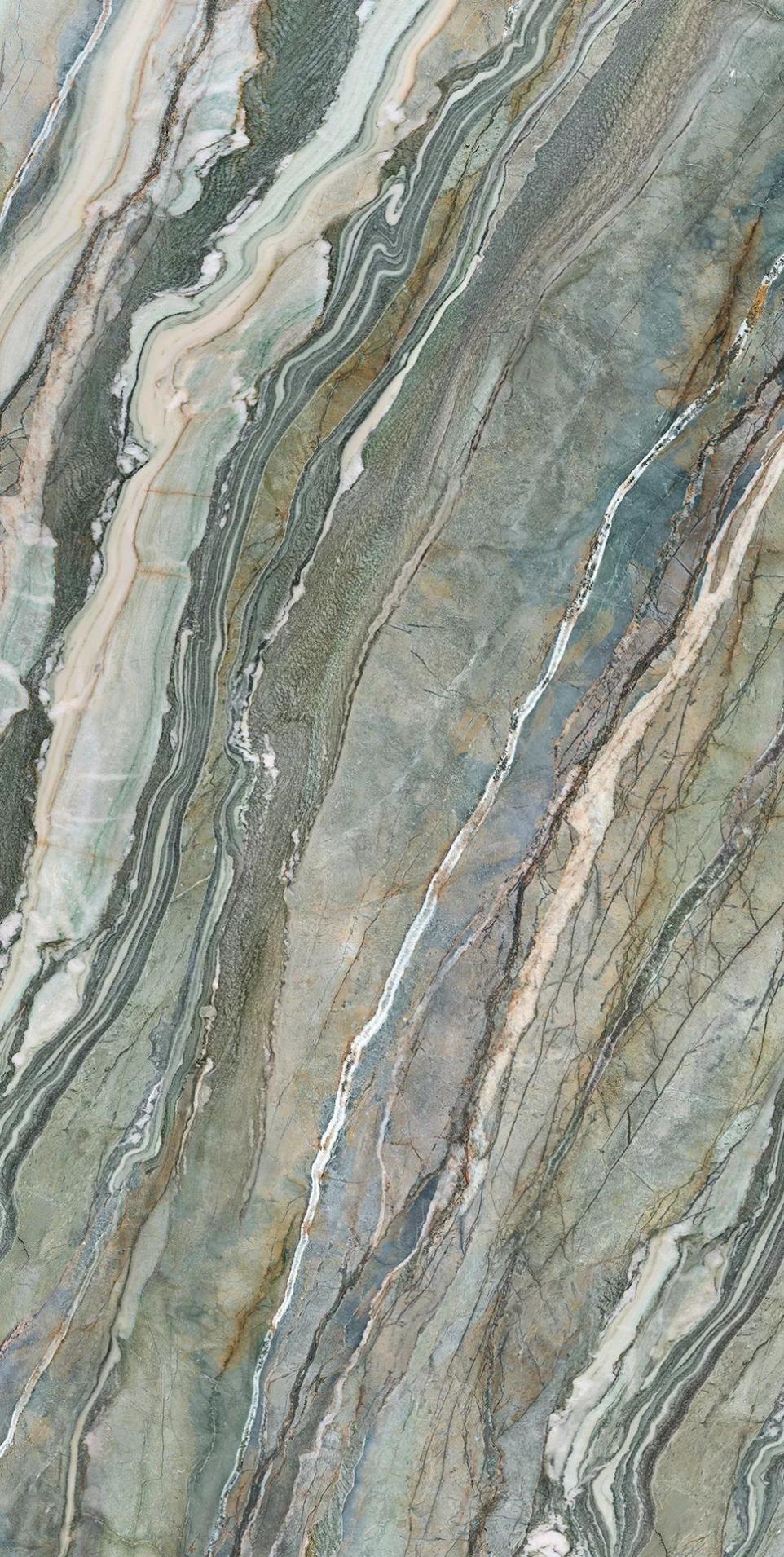 Royal Peacock - Green Stone Look Porcelain Slab