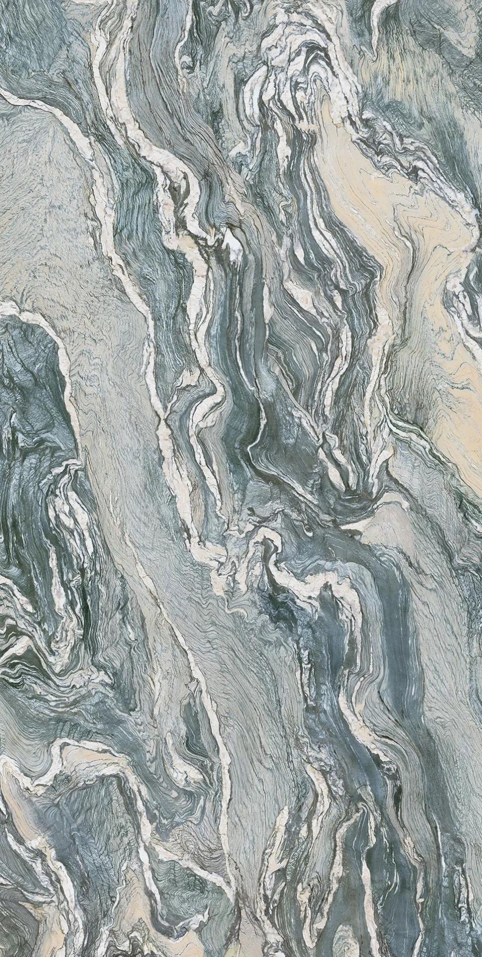 Iconic Cipollino - Green and White Porcelain Slab