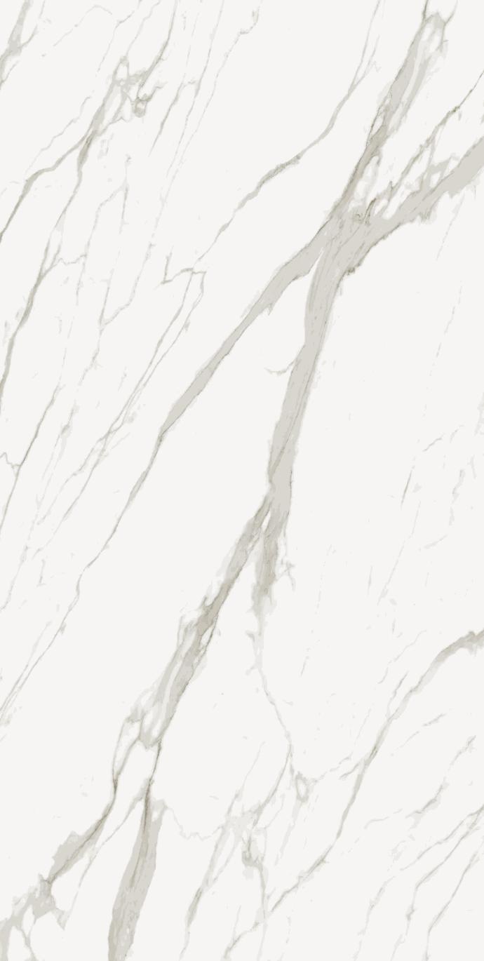 Défense porcelain slabs featuring elegant white marble with natural gray veining pattern detail.