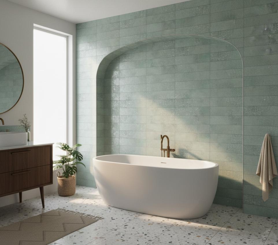 montera bathtub subway tile