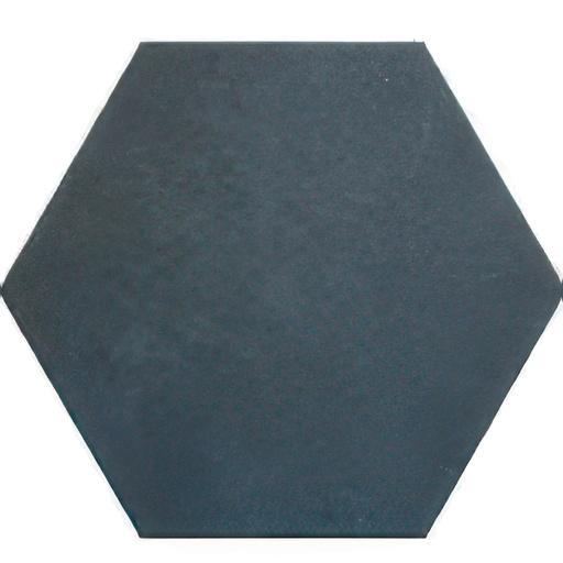 7x8 hexagon shape porcelain tile in navy blue color.