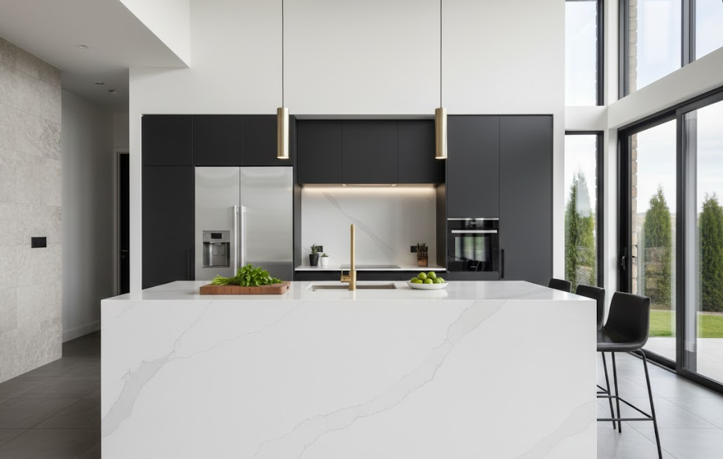 Quartz Kitchen Island Slabs | Free Design Consultation