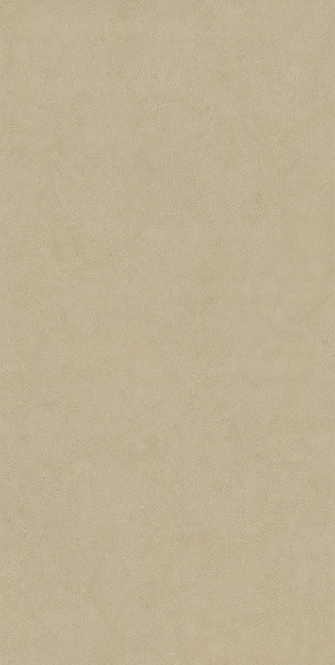 Close-up of Plaster Sand porcelain slabs displaying authentic hand-worked plaster texture appearance.