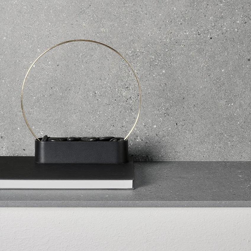 Close-up detail of Sandstone Silver porcelain slabs showing refined texture and subtle mineral patterns.