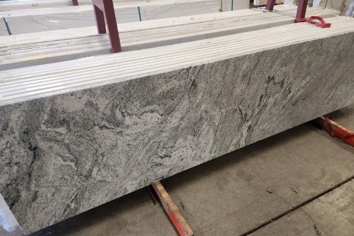 Polished Silver Cloud granite slabs