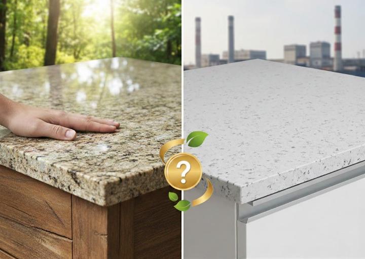 Natural stone vs. factory-made slab