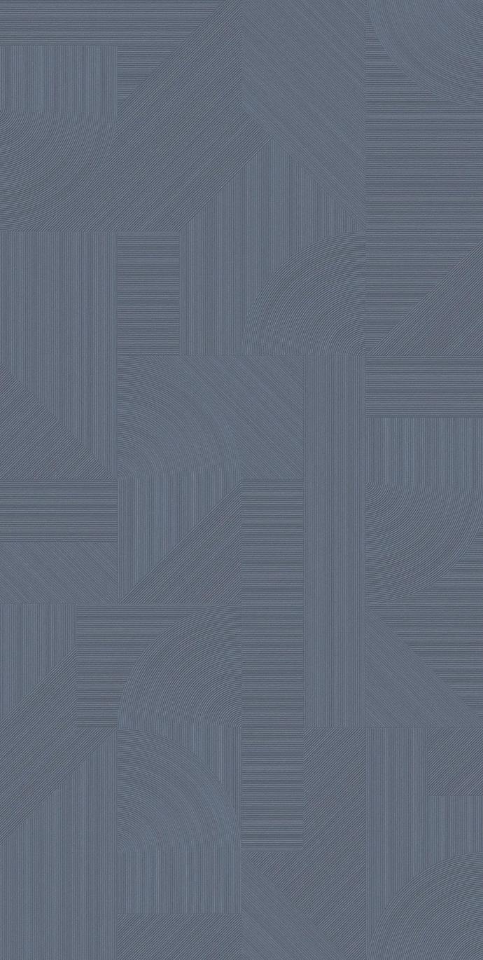 Ginza Sorairo porcelain slabs detailed texture with fluid geometric relief patterns in blue-grey finish.