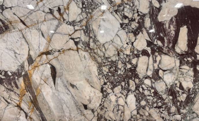 Calacatta Viola Slab at Nova Tile and Stone showroom