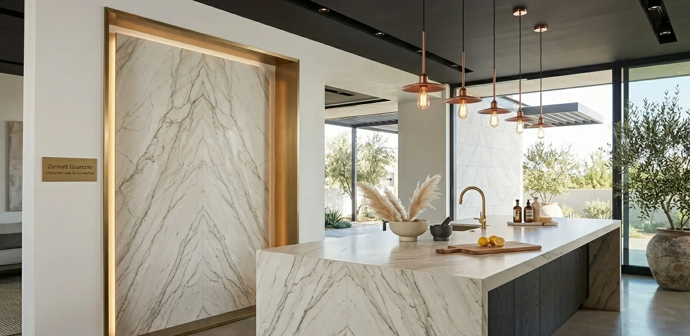 Zermatt Quartzite for walls kitchen