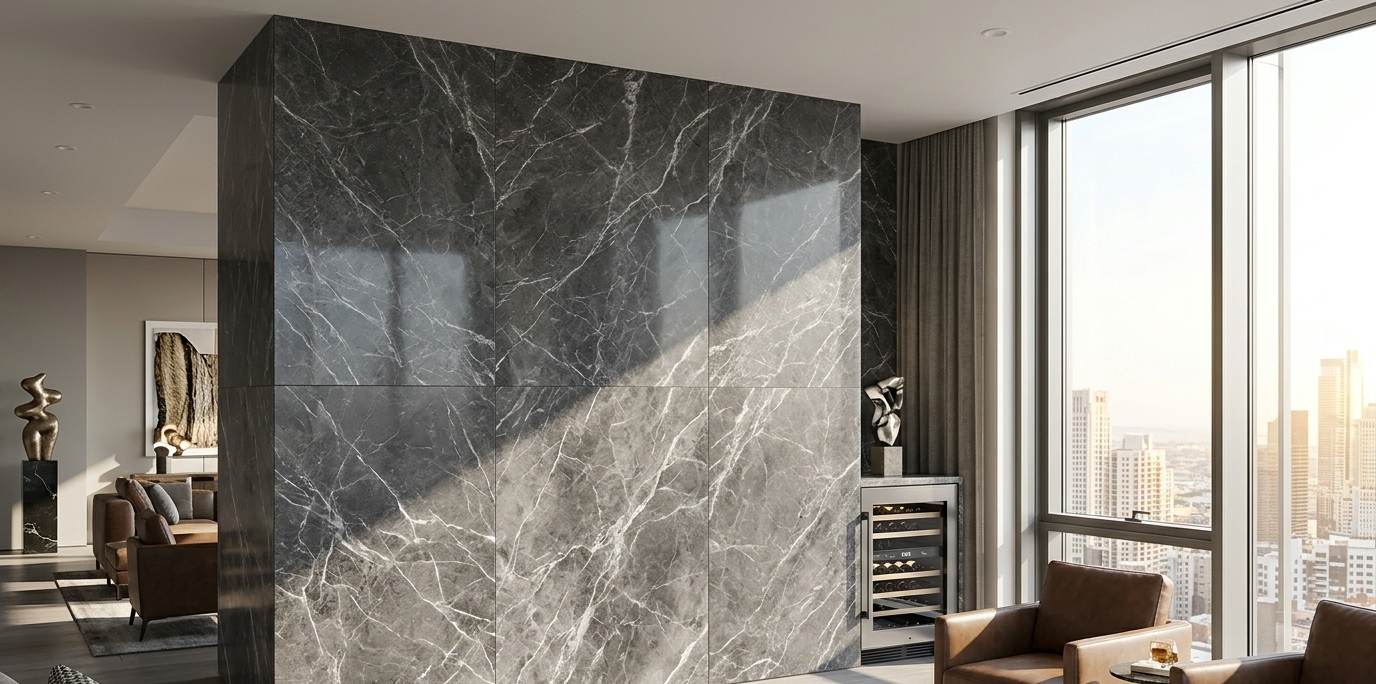 Graphite Marble Accent Wall | Browse Our Slab Inventory Now