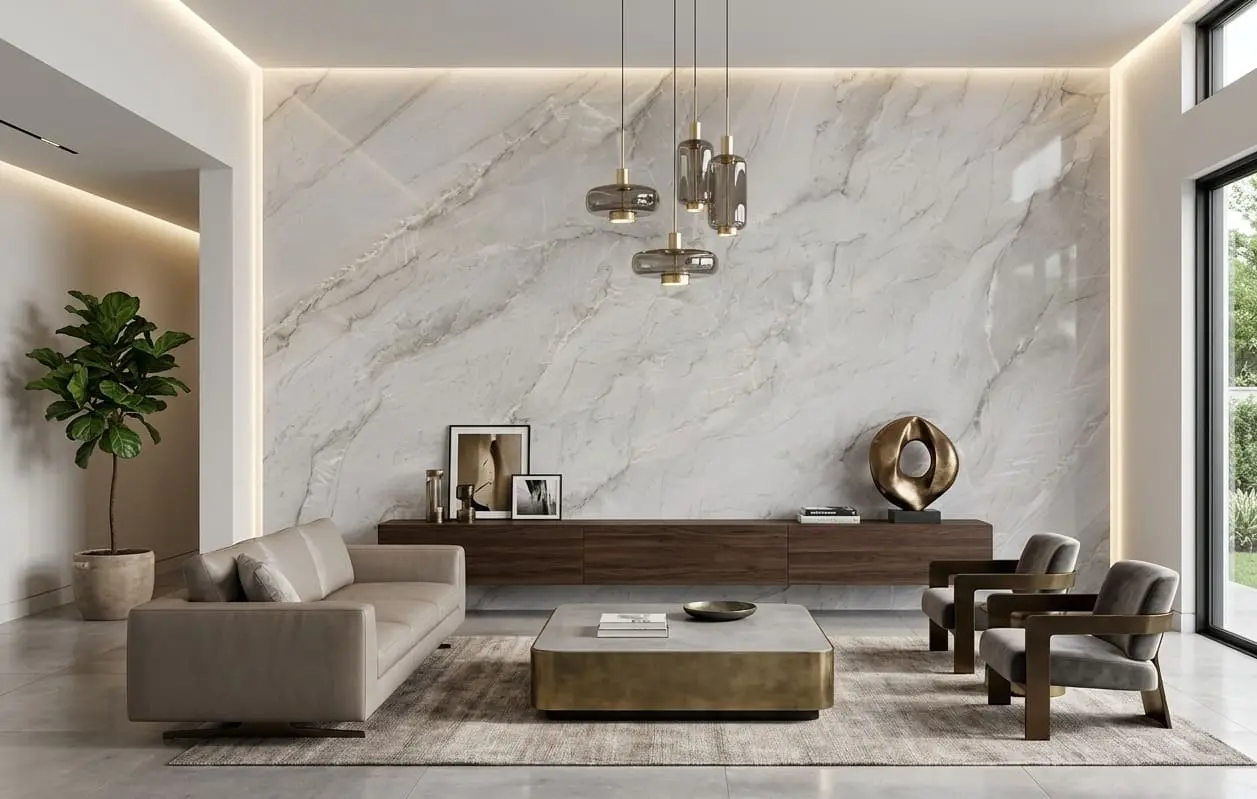 Mont blanc quartzite accent wall