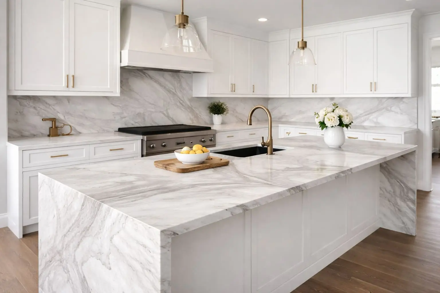 super white dolomite slab