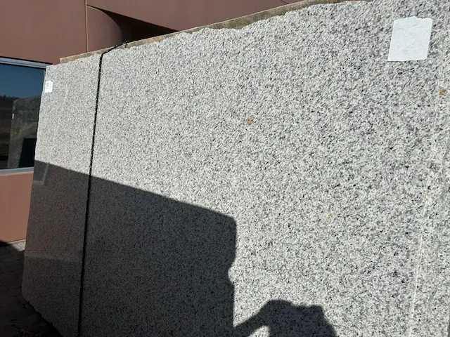  luna pearl granite displayed at nova tile and stone showroom