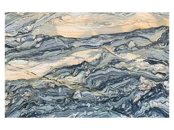 Azul Treasure quartzite displayed at Nova Tile and Stone Reno showroom