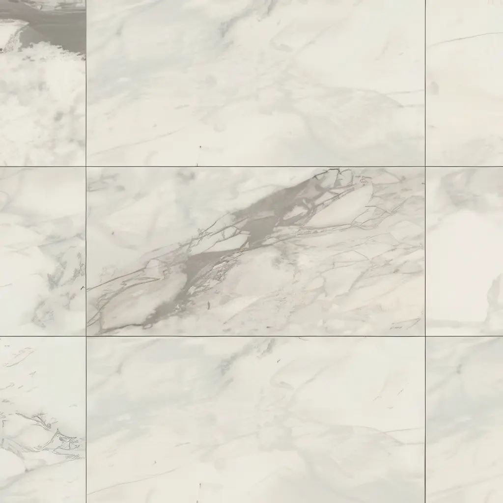 Calacatta tiles with warm ivory with gold veining color
