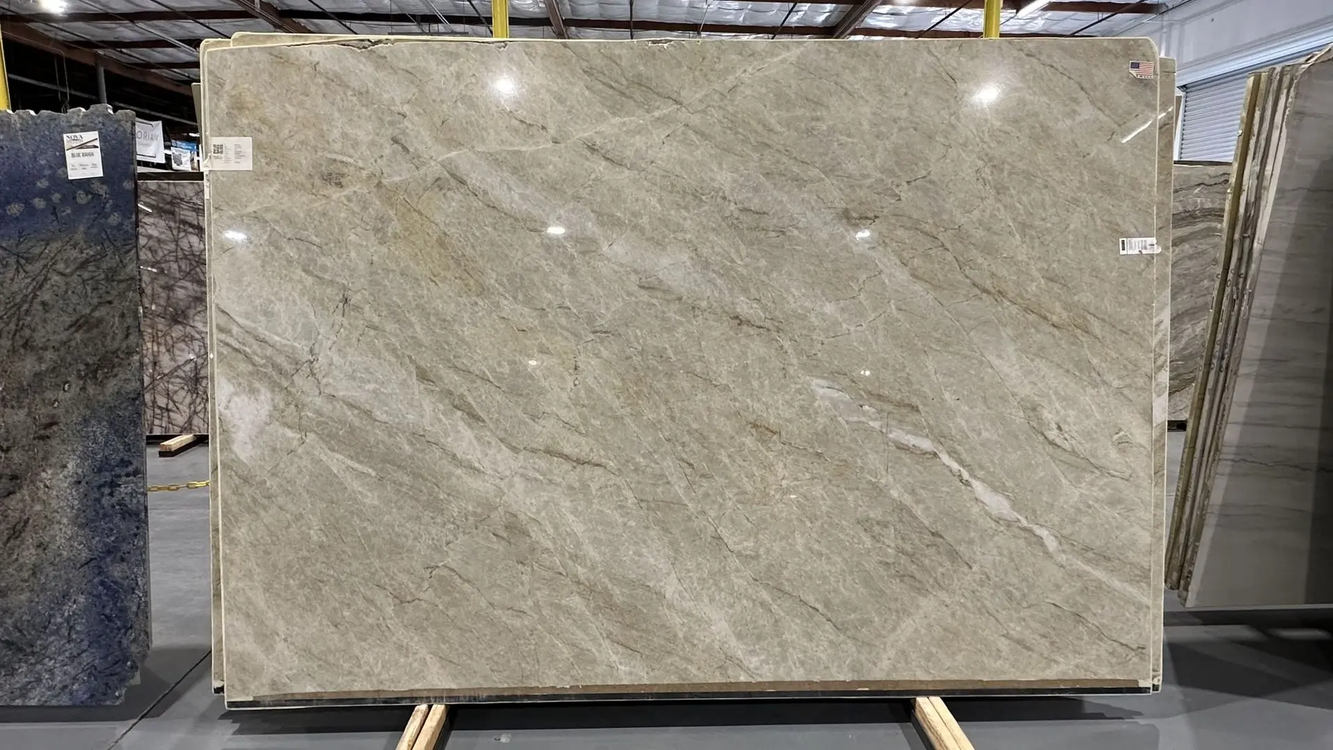 Allure Quartzite slab at Nova Tile and Stone Sacramento Showroom