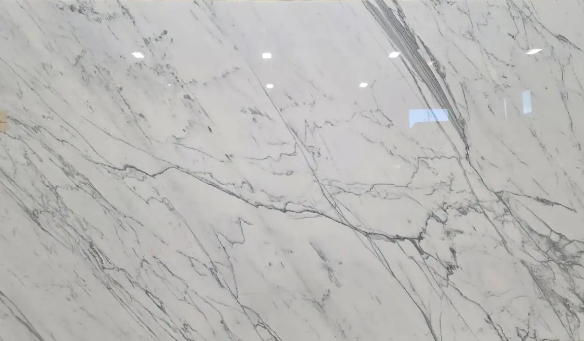 Calacatta Marble slab at Nova Tile and Stone showroom