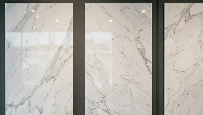 Carrara-Look Porcelain Panels