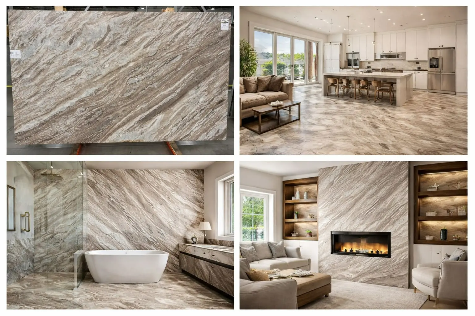 Dolomite Fantasy Brown at Nova Tile and Stone's Reno, Fernley, and Minden showrooms