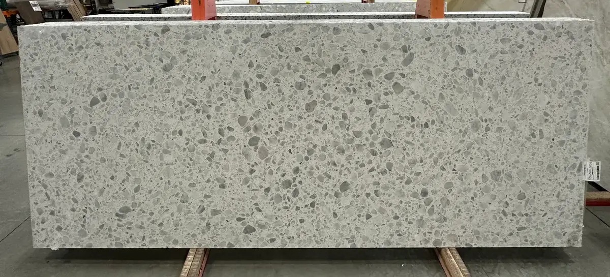 Palladio Doge Marble 2.0cm honed slab with gray and cream speckled finish