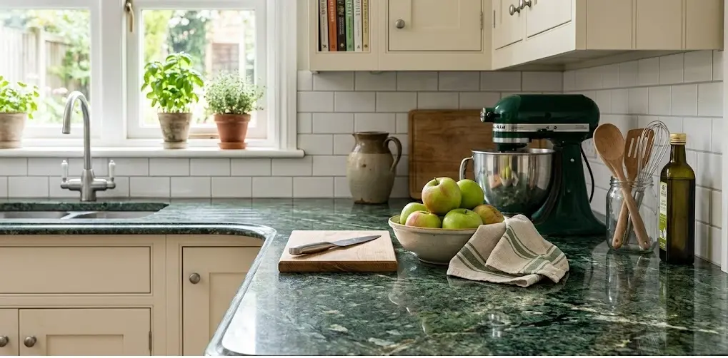 Conceptual rendering of green countertop