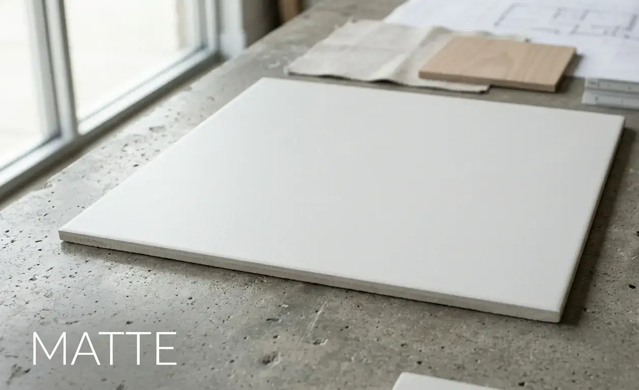 Arctic White matte porcelain tile