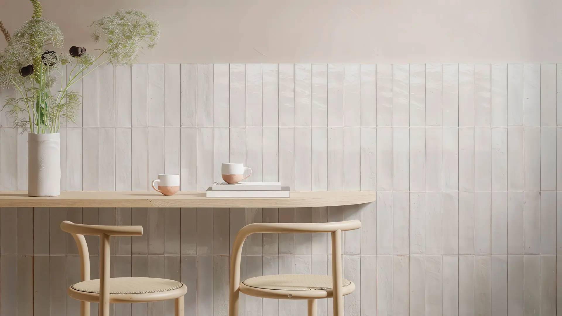 Cyprus Bianco 2x9 ceramic subway tile