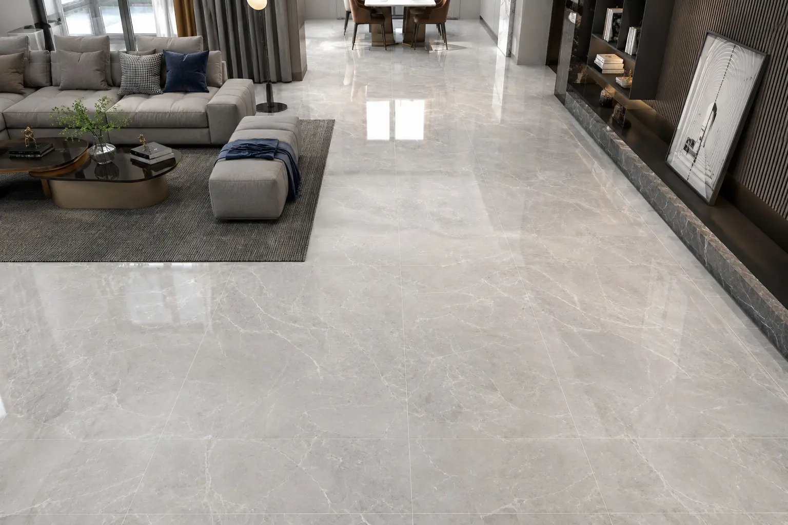 Conceptual Rendering of a Polished Tiles