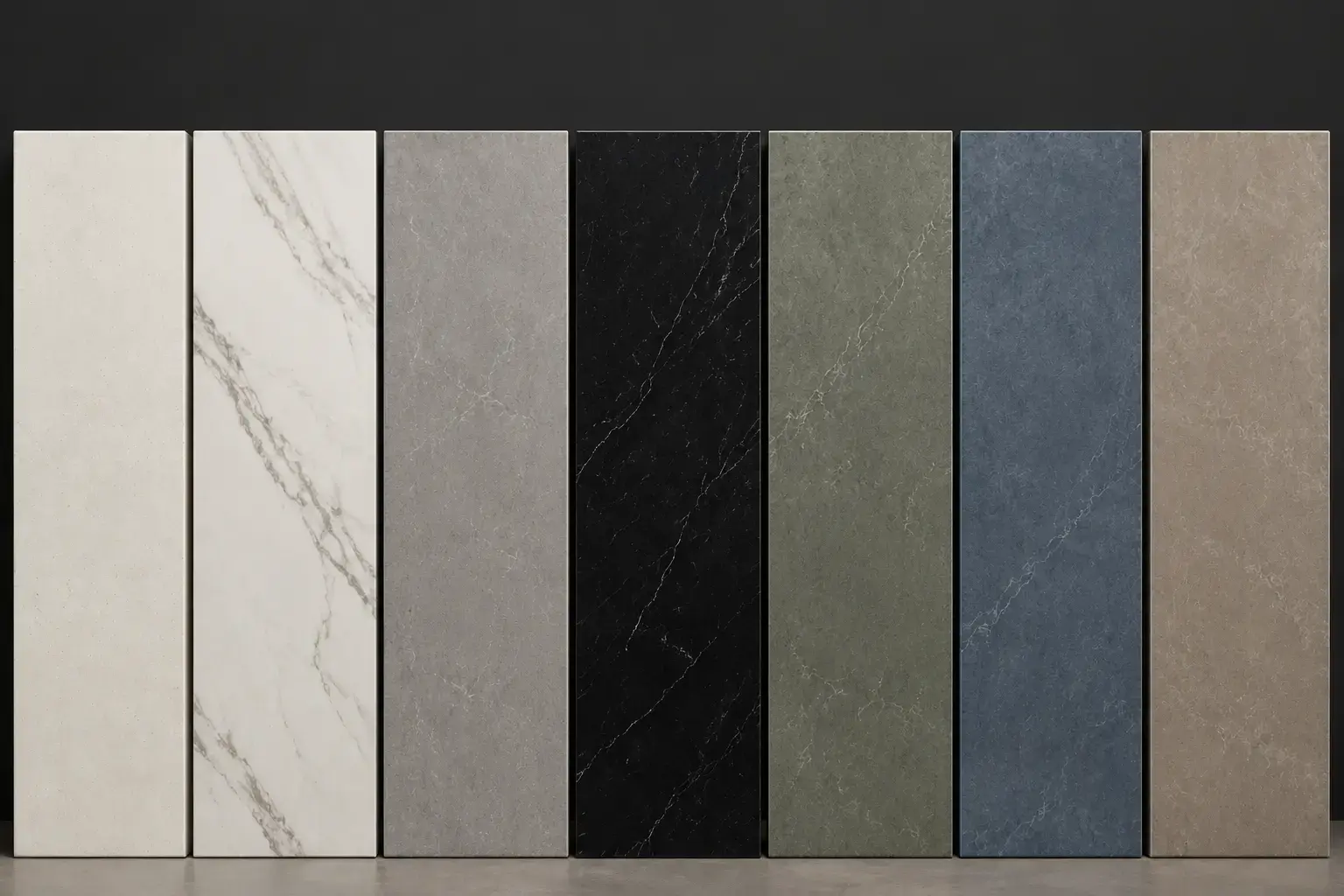 Conceptual rendering of popular quartz color families in Reno, NV