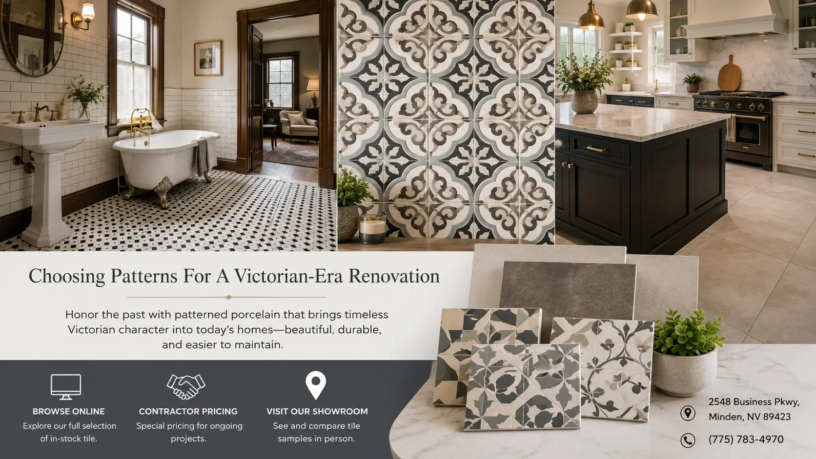 Conceptual rendering of a Choosing Patterns For A Victorian-Era Renovation