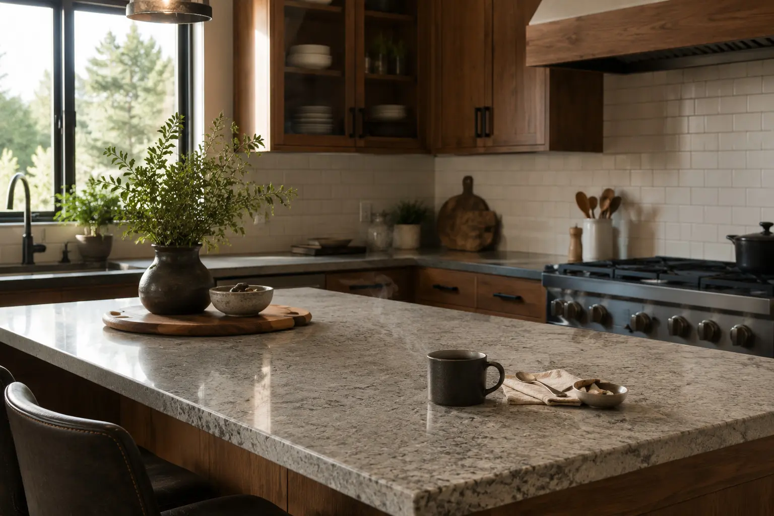 Conceptual rendering of a Countertops That Handle A Long, Damp Winter