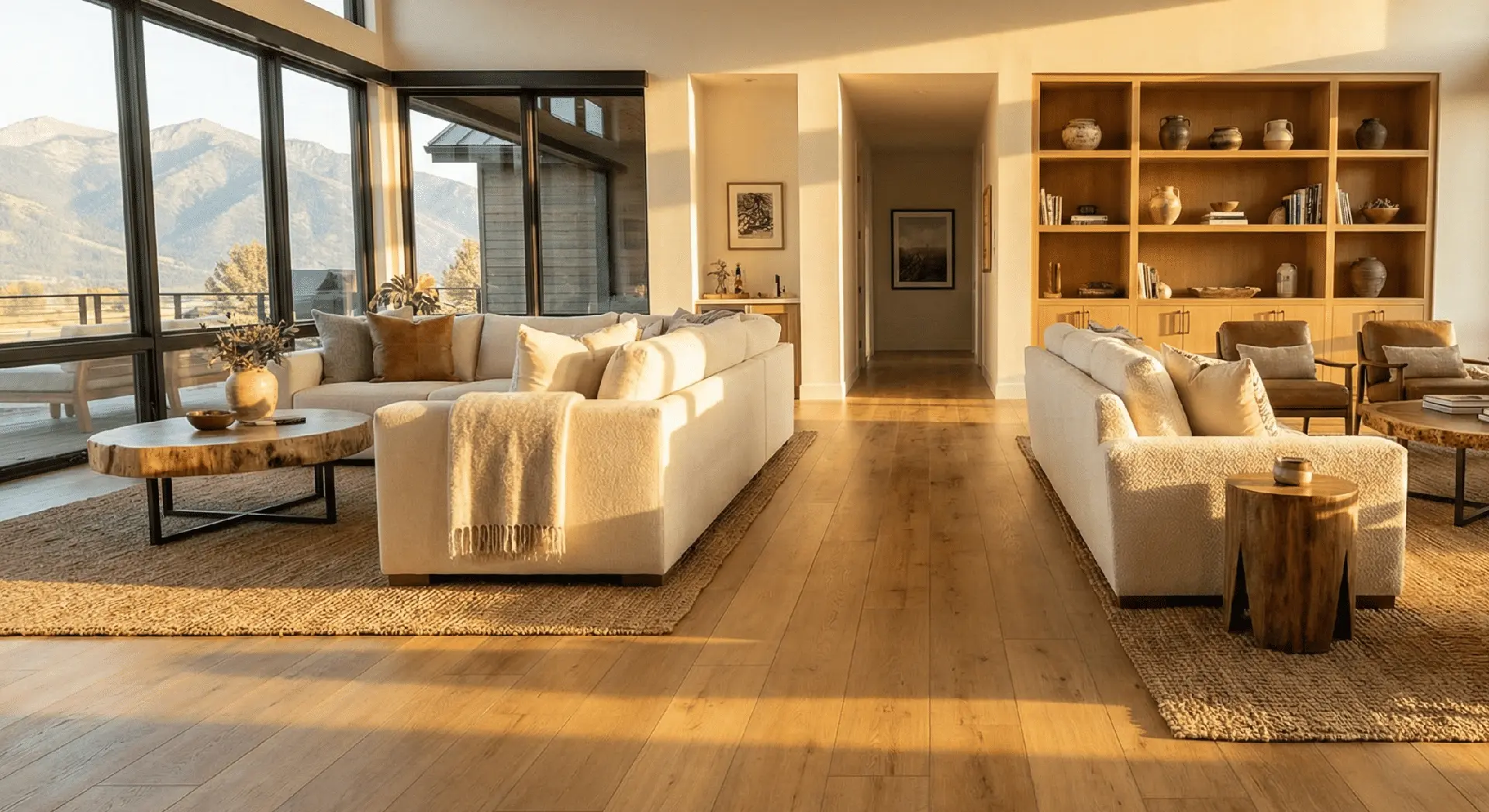 Conceptual rendering of LVP in living room