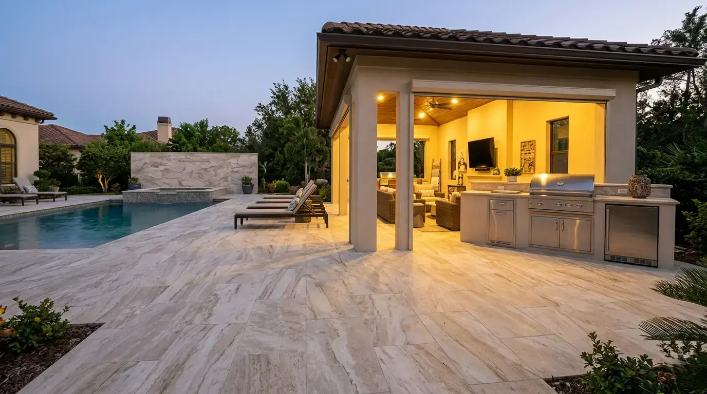 Conceptual rendering of a quartzite outdoor