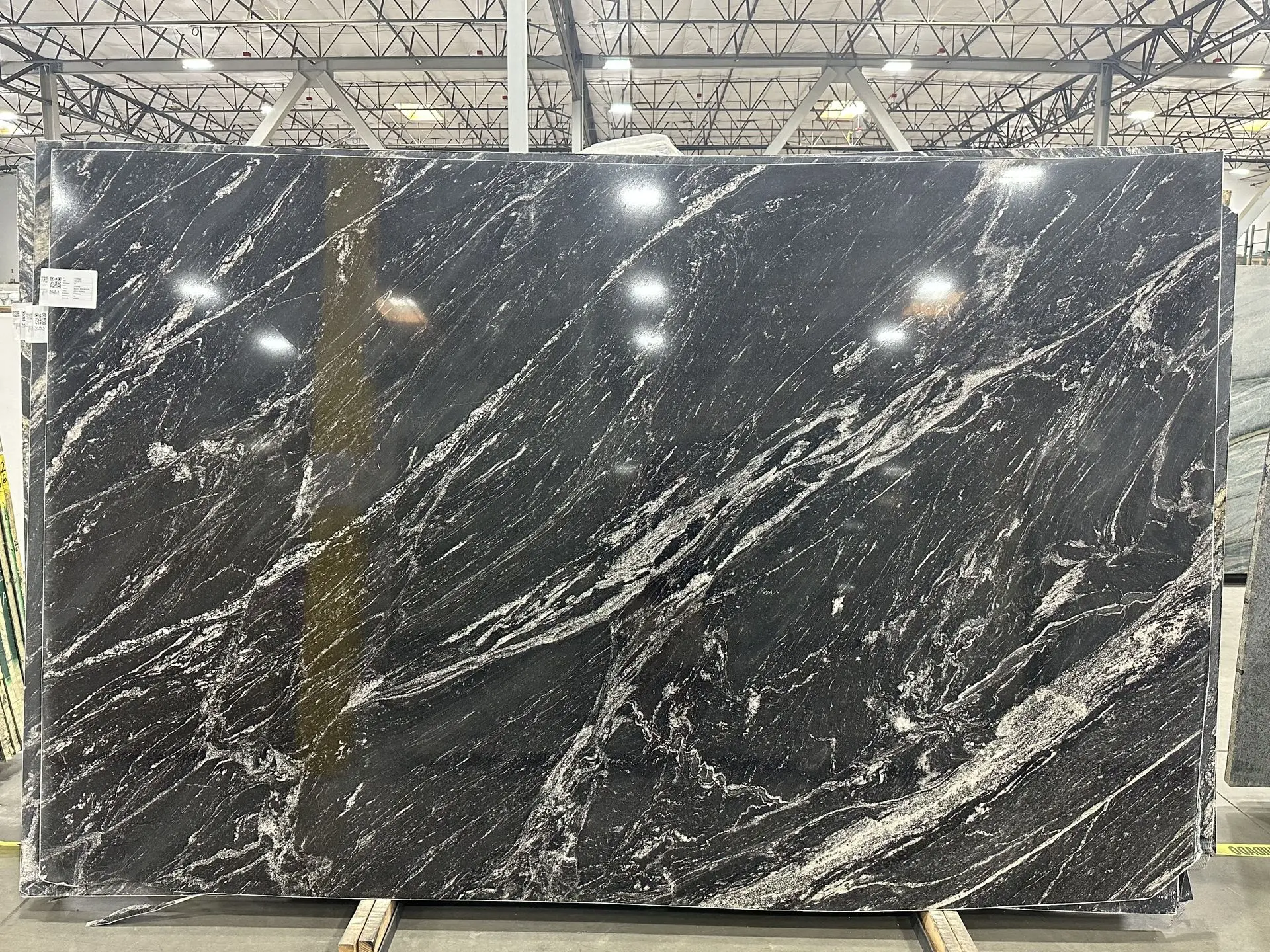 Black Mountain granite slab with dark speckled pattern