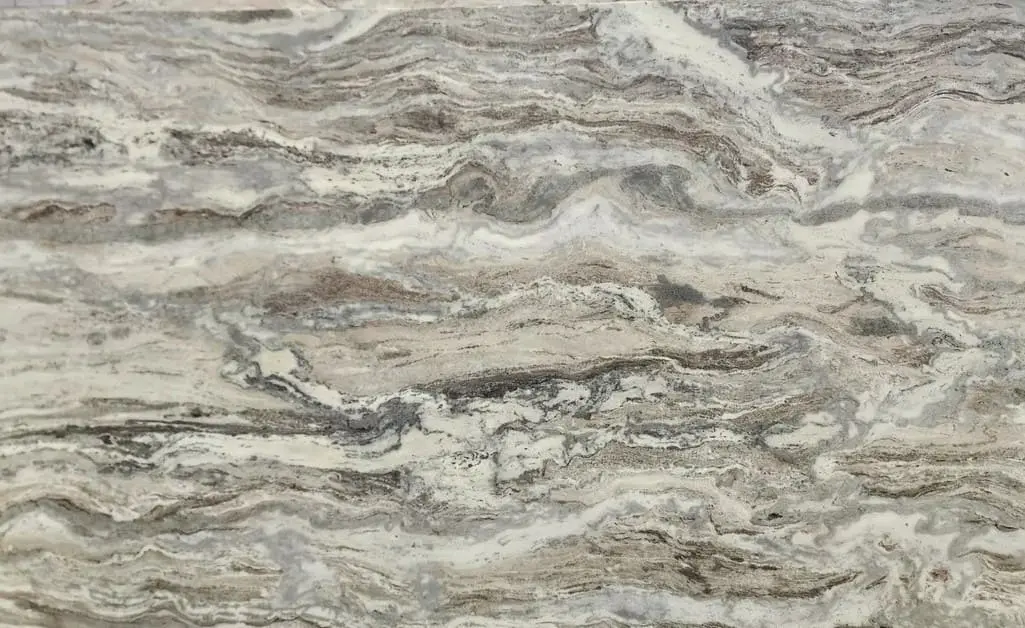 Polished Fantasy Brown Dolomite Slab Displayed at Nova Tile and Stone Showroom
